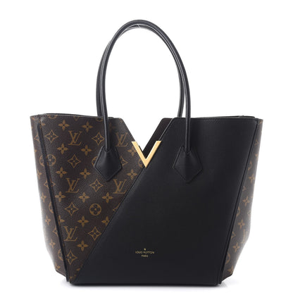 Louis Vuitton Calfskin Monogram Kimono Tote Black 1 of 9