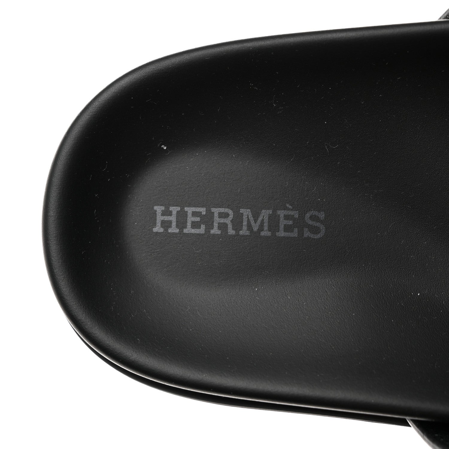 Hermes Calfskin Womens Chypre Sandals 37 Black 6 of 10