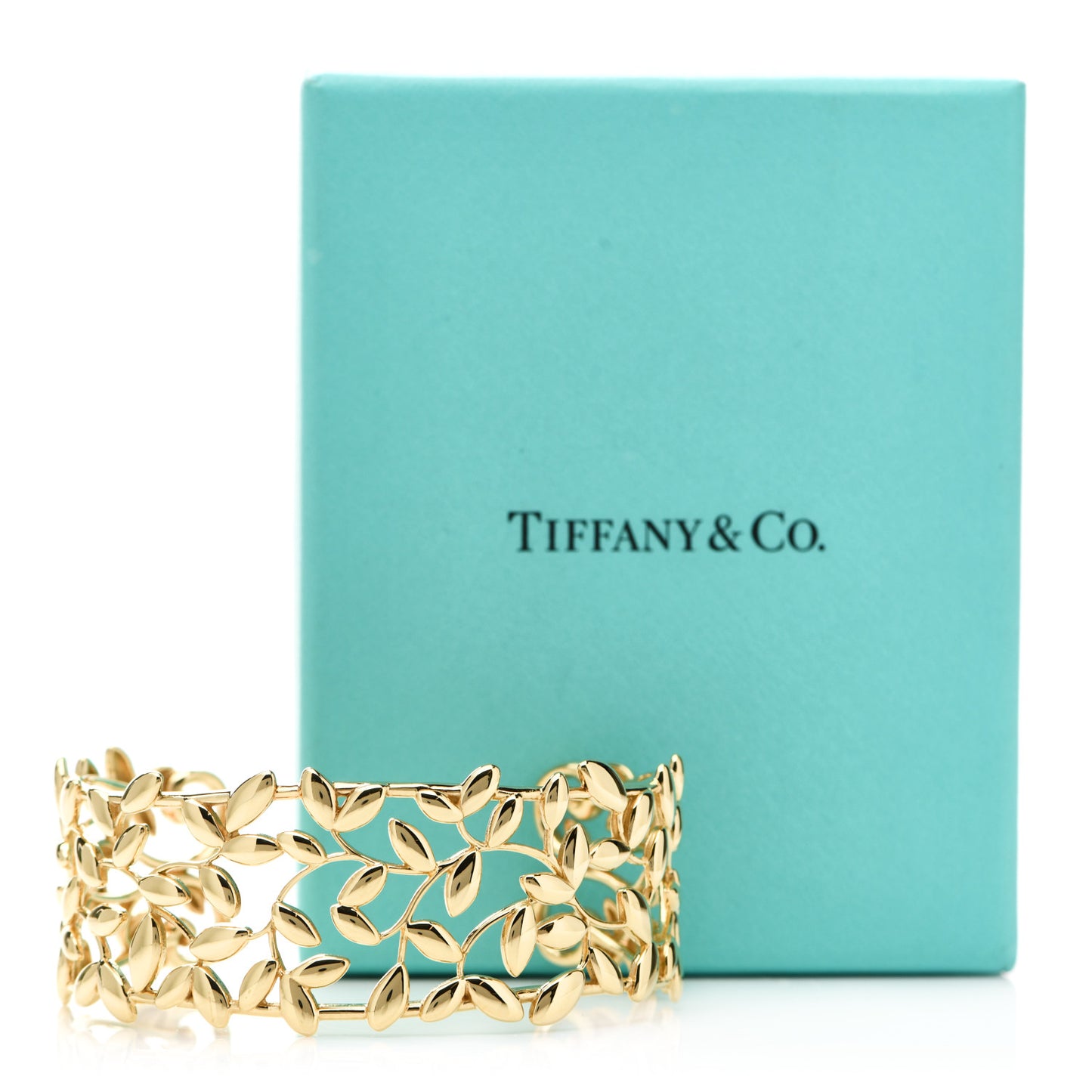 18K Yellow Gold Paloma Picasso Olive Leaf Cuff Bracelet