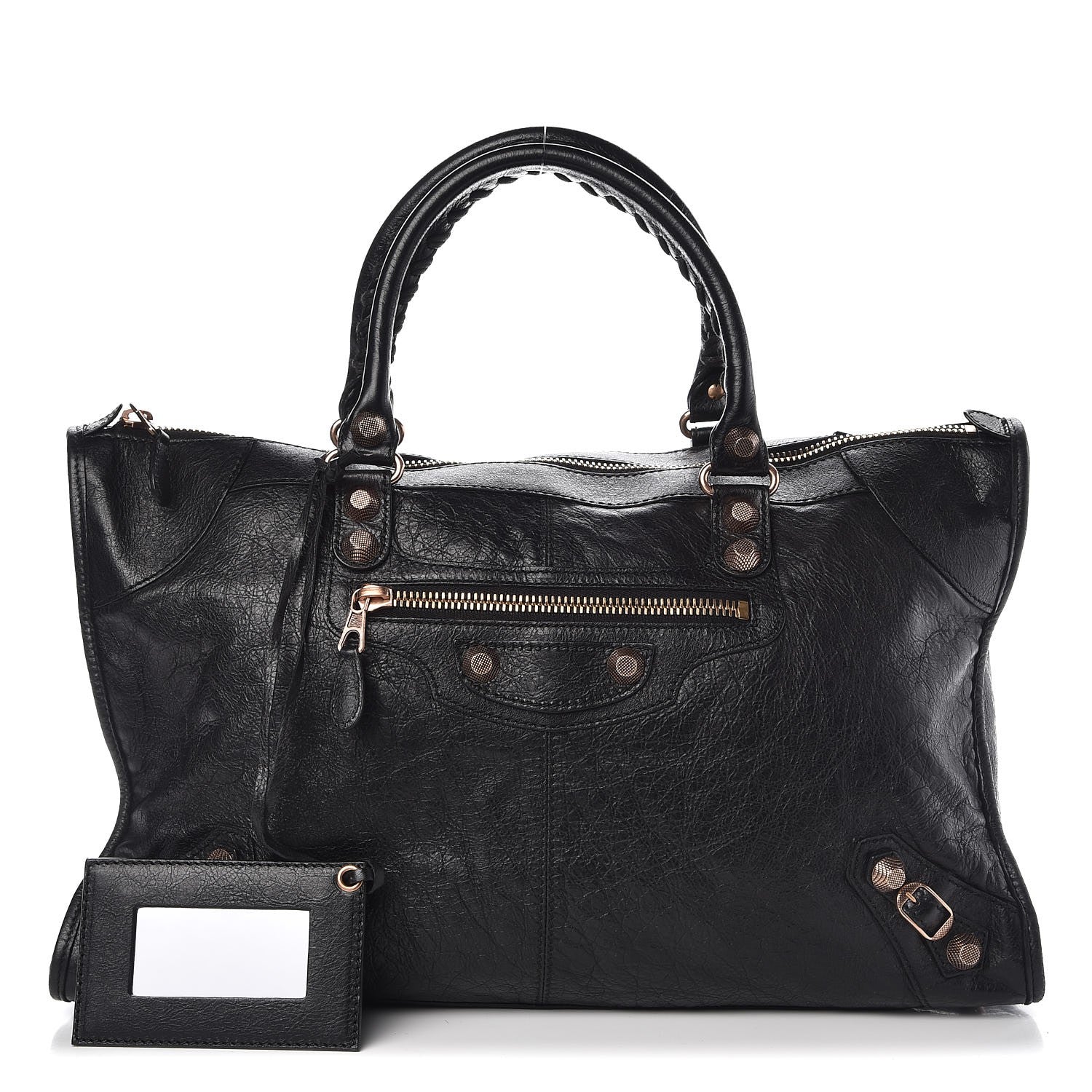 Balenciaga Agneau Giant 12 Rose Gold Hardware Work Black 1 of 8