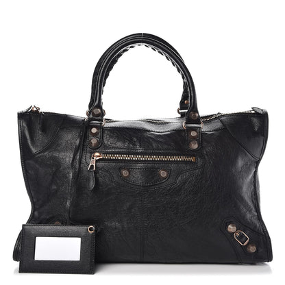 Balenciaga Agneau Giant 12 Rose Gold Hardware Work Black 1 of 8