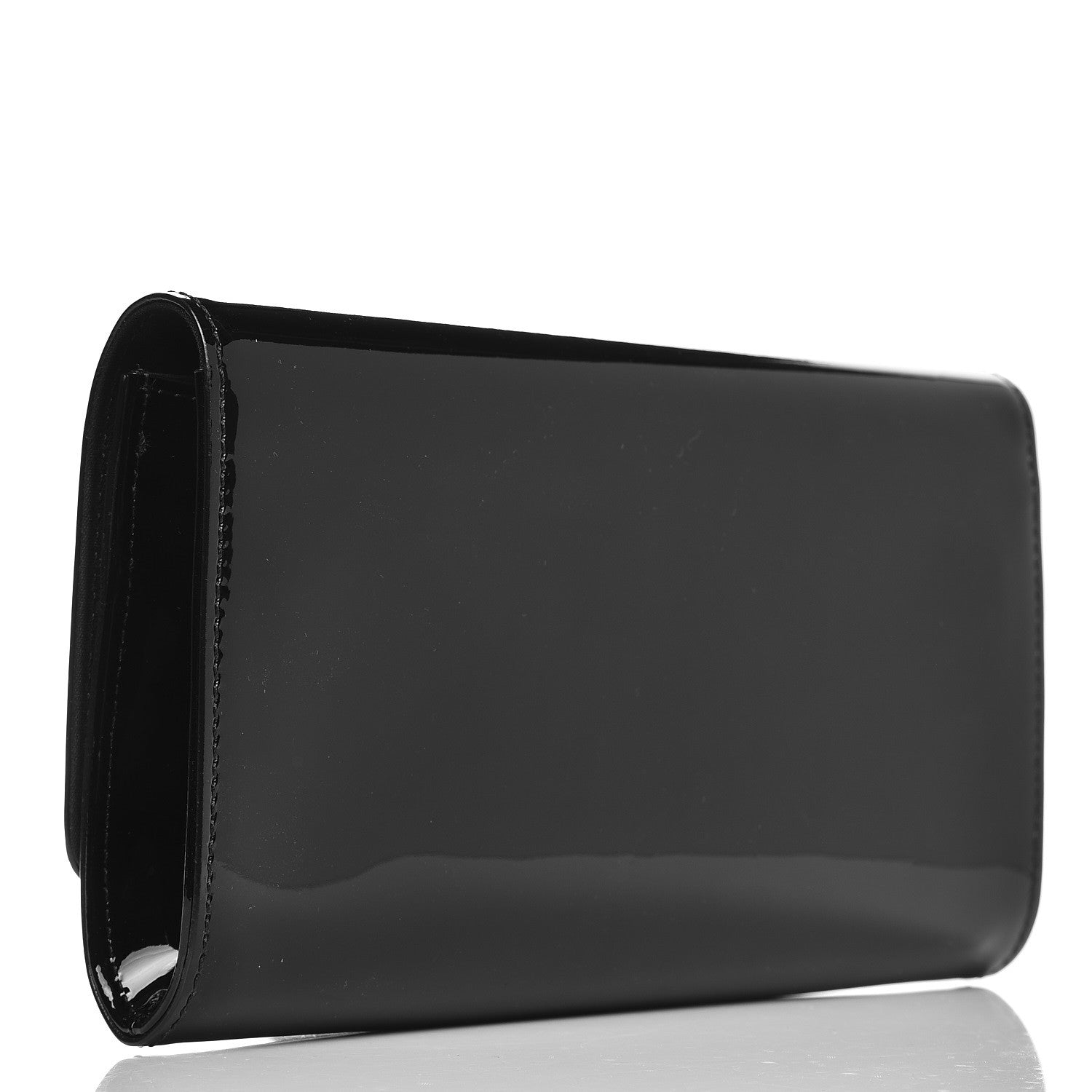 Louis Vuitton Patent Louise Clutch Black 3 of 6