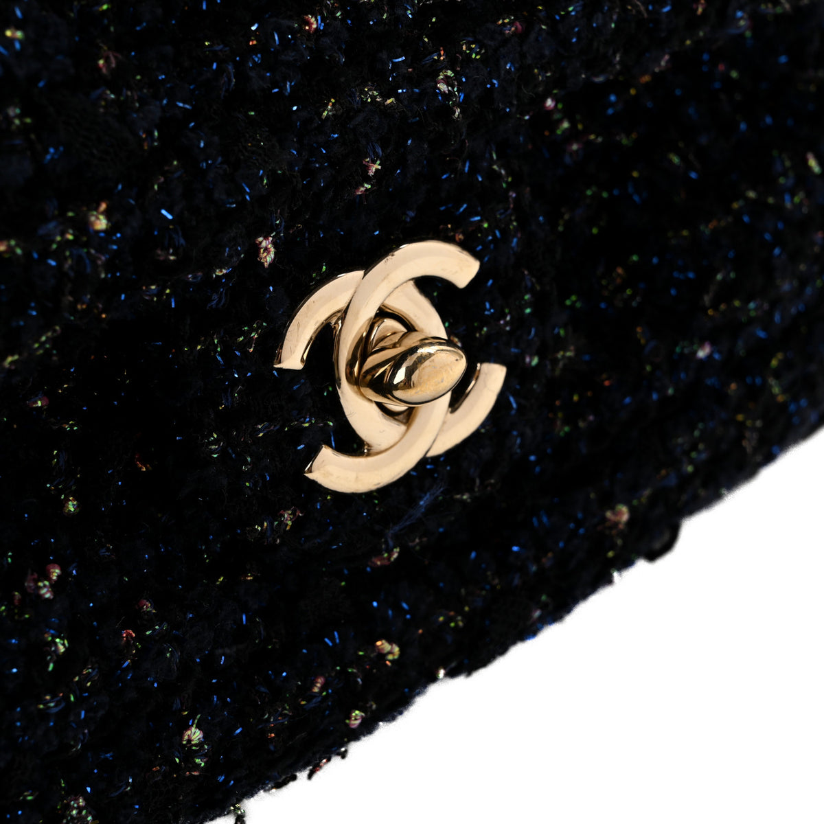 Tweed Front Pocket Backpack Navy