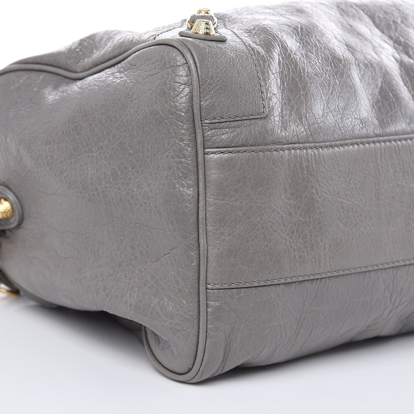 Agneau Giant 12 Gold Hardware Boston Gris Pyrite