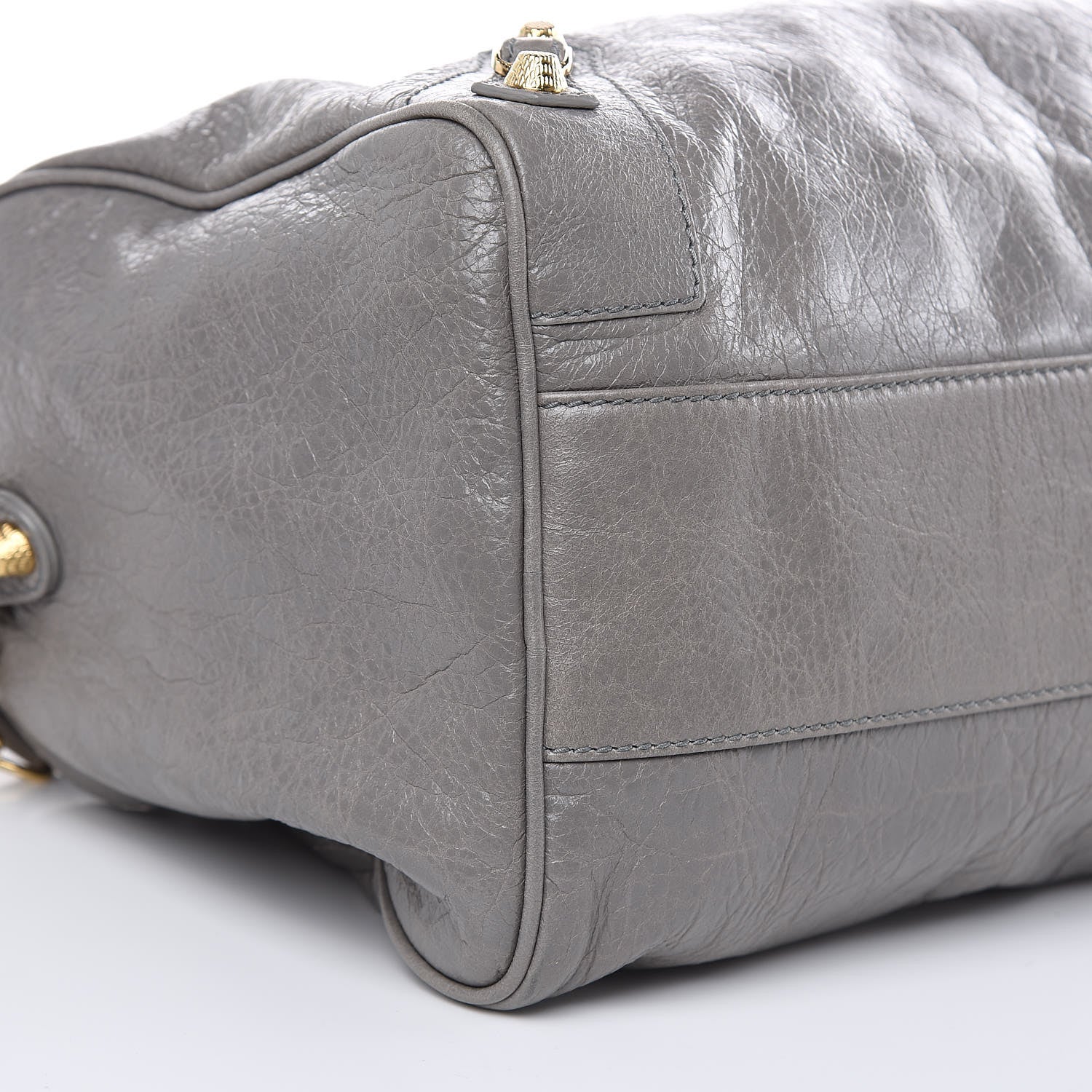 Balenciaga Agneau Giant 12 Gold Hardware Boston Gris Pyrite 8 of 11