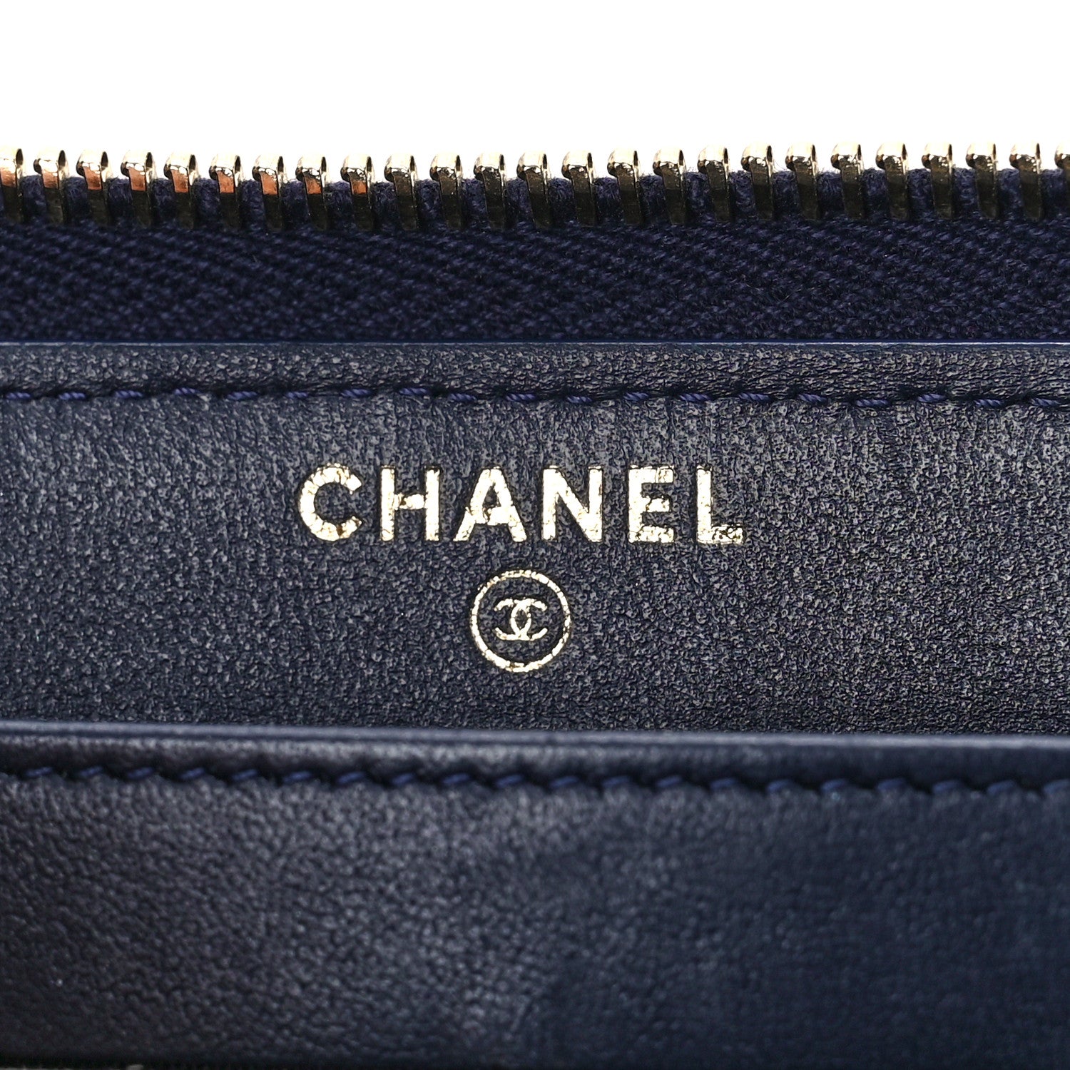 Chanel Tweed Snakeskin Quilted CC Filigree Zip Around Wallet Blue Multicolor 6 of 10
