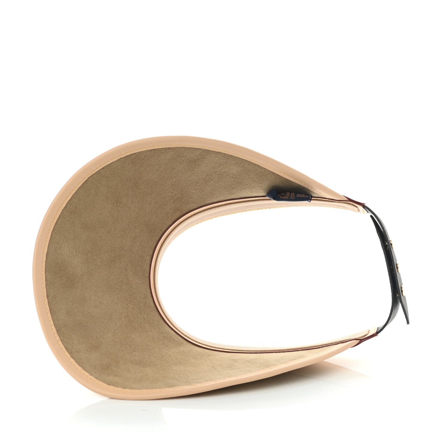 Calfskin Raffia Monogram Strawgram Visor Natural