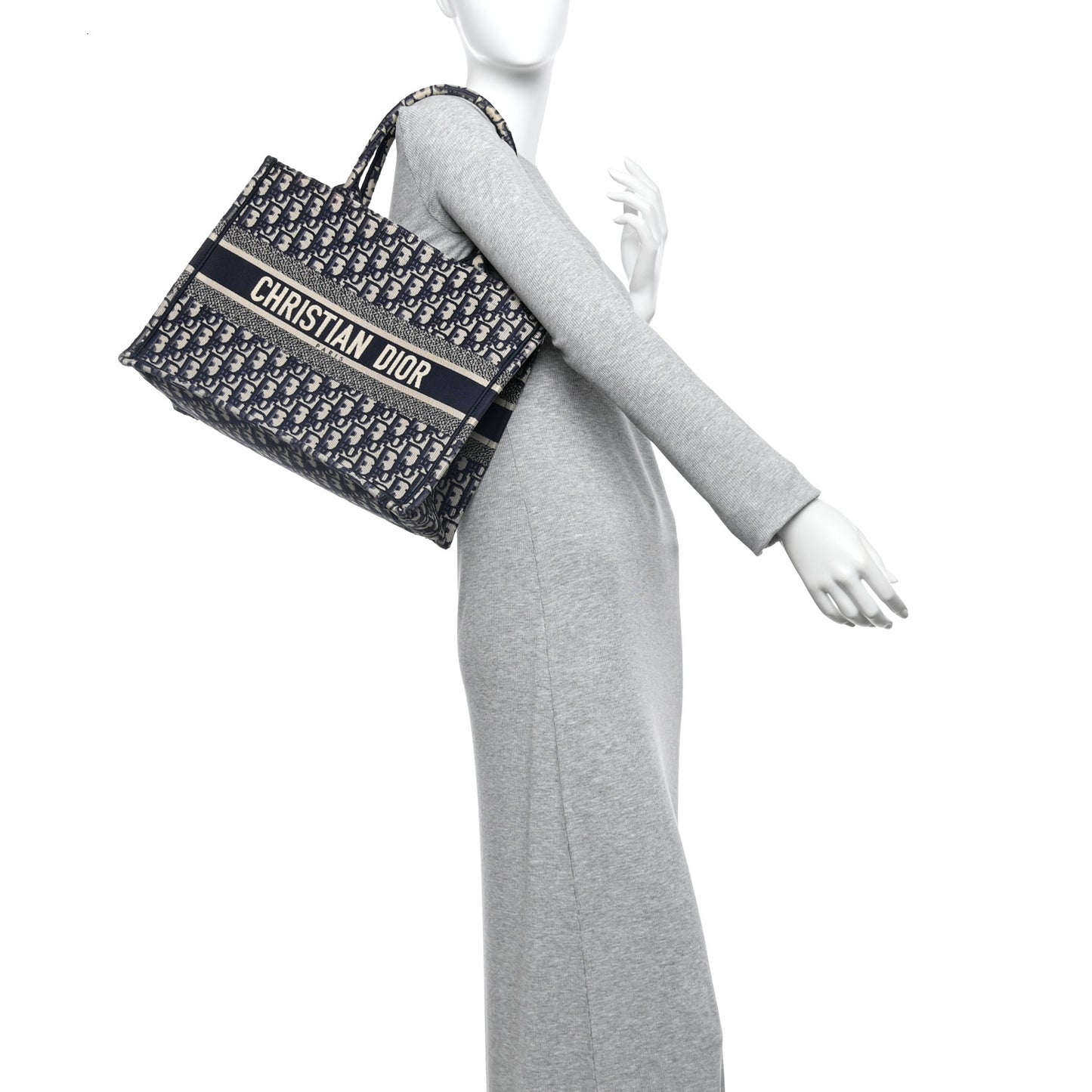 Oblique Medium Book Tote Blue Multicolor