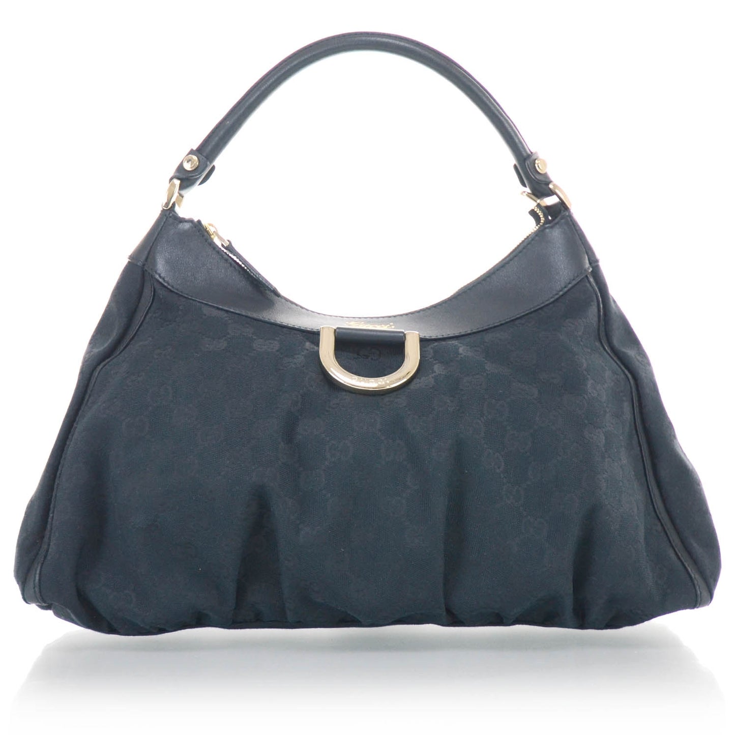 Monogram D Gold Hobo Black