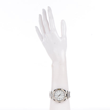 Rolex Stainless Steel 18K White Gold 41mm Oyster Perpetual Datejust Watch White 116334 2 of 8