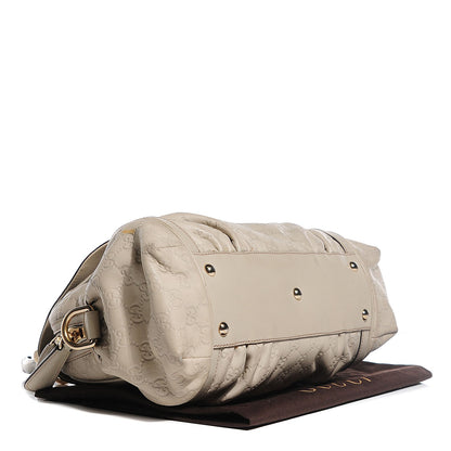 Gucci Guccissima Pop Bamboo Top Handle Tote Off White 4 of 8