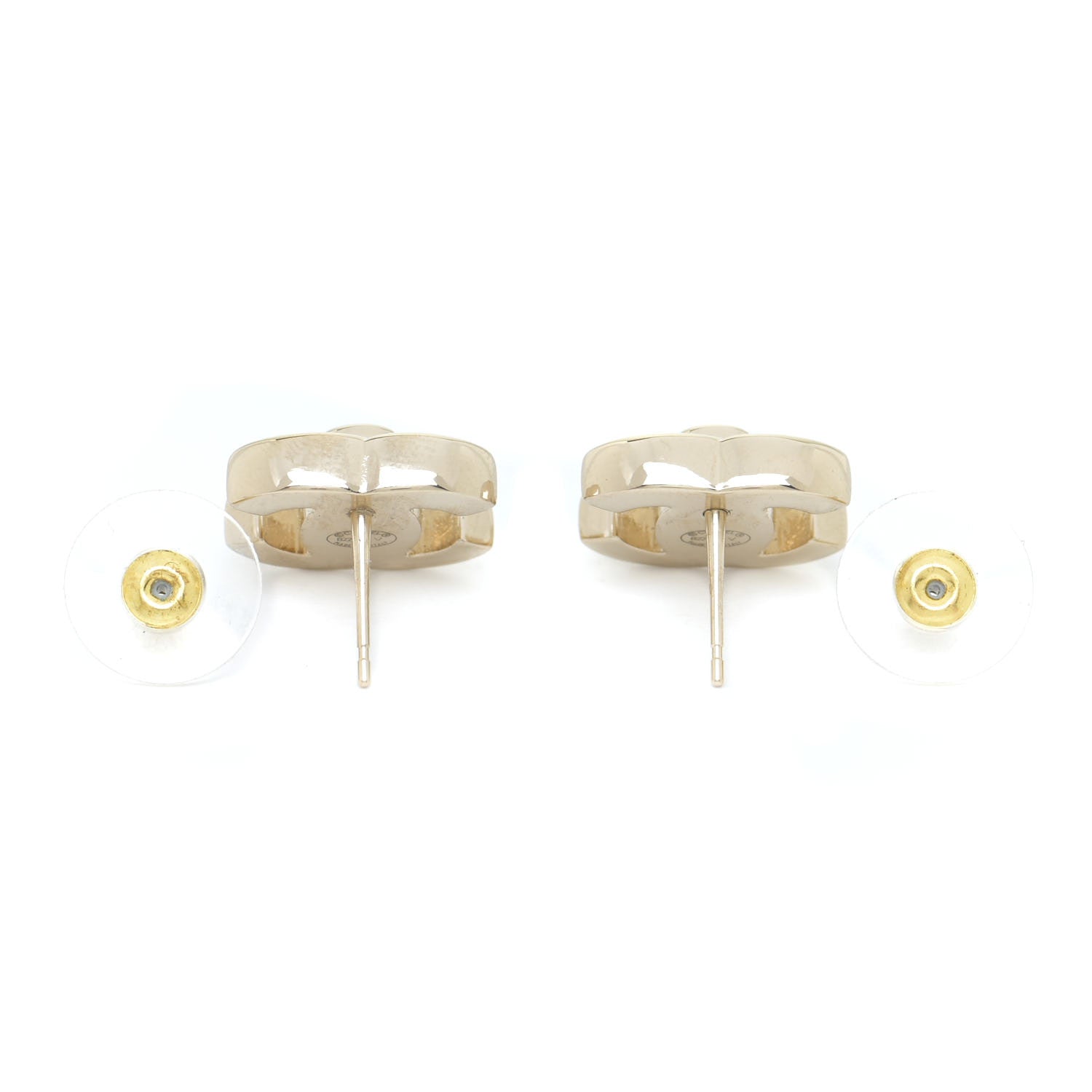Chanel Metal CC Turnlock Earrings Gold 3 of 5