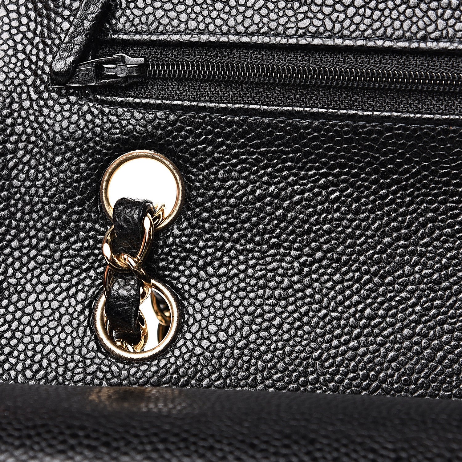 Chanel Caviar Quilted Medium Double Flap Black 12 of 13