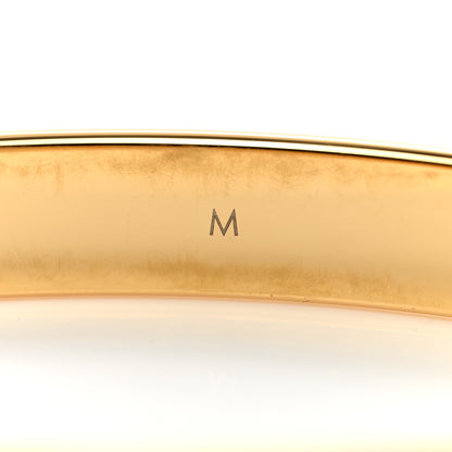 Louis Vuitton Brass Monogram Nanogram Cuff M Gold 4 of 5