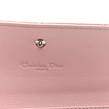 Christian Dior Patent Cannage Lady Dior Rendezvous Wallet On Chain Rose 6 of 9