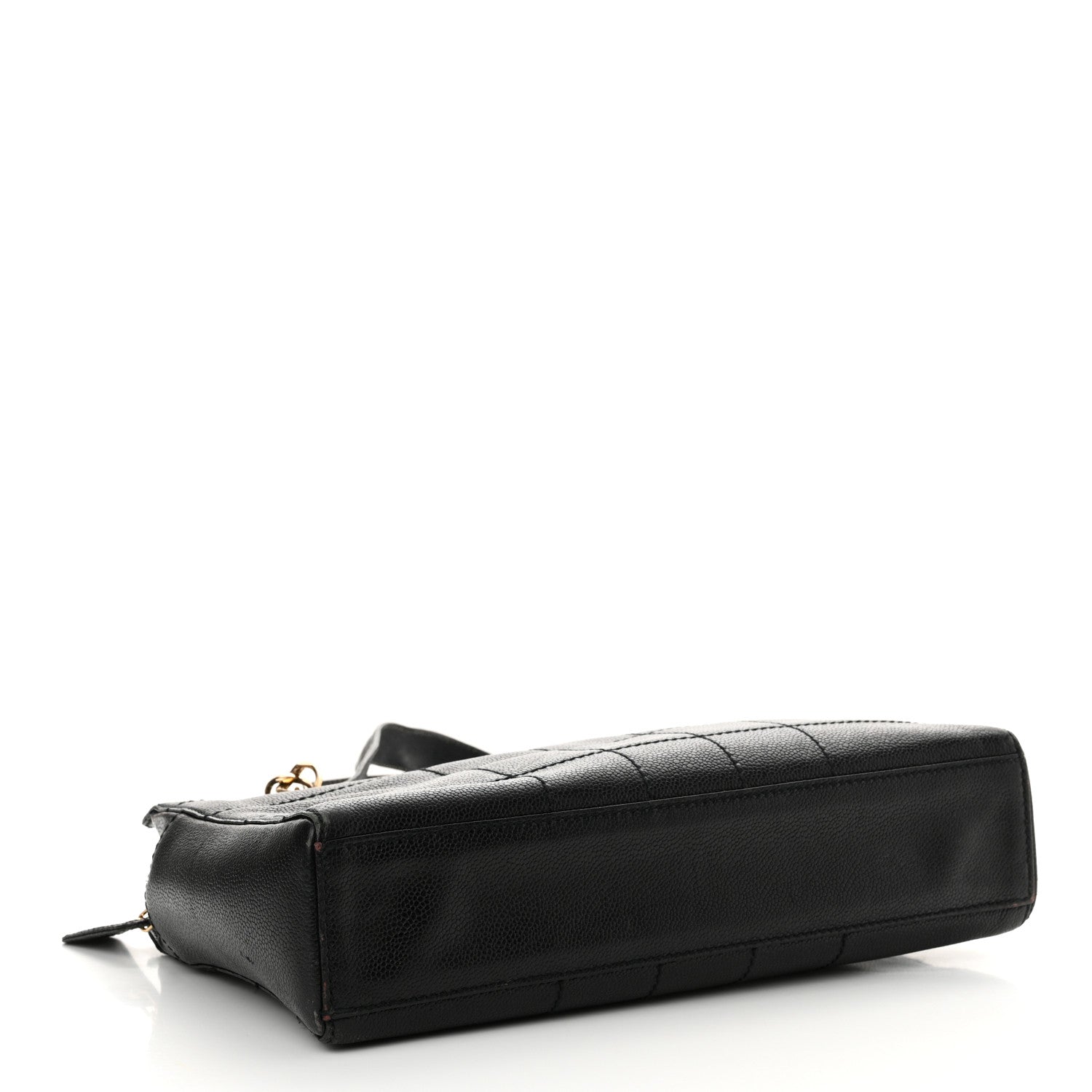 Chanel Caviar Stitched Chocolate Bar Shopping Black 4 of 21