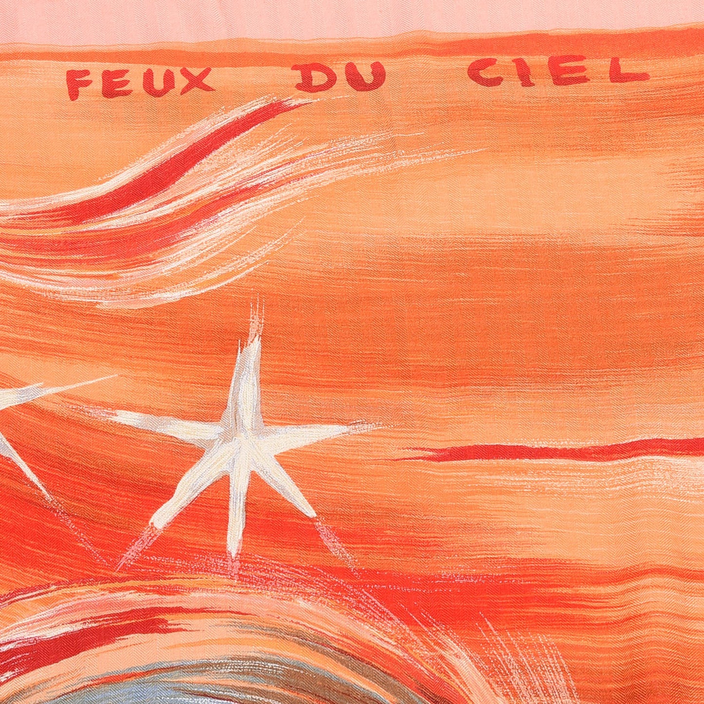 Cashmere Silk Feux Du Ciel Scarf 140