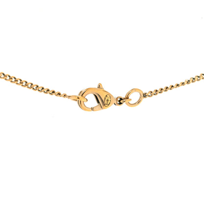 Chanel Pearl Crystal CC Drop Necklace Gold 4 of 4