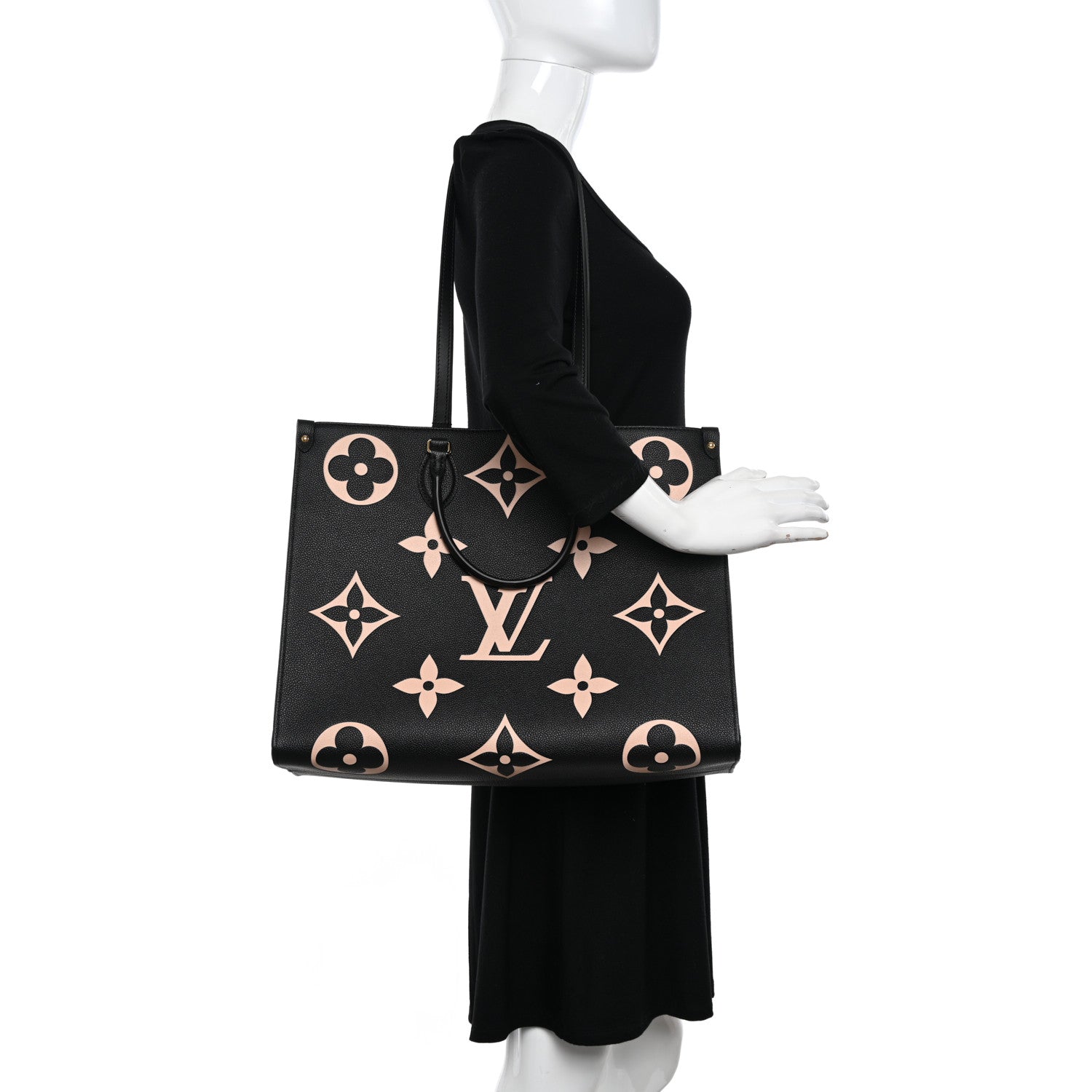 Louis Vuitton Empreinte Monogram Giant Onthego GM Black Beige 2 of 10