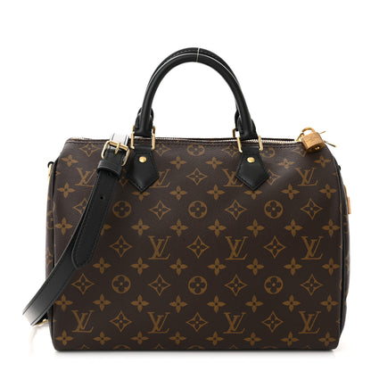 Louis Vuitton Monogram My World Tour Speedy Bandouliere 30 Black 1 of 10