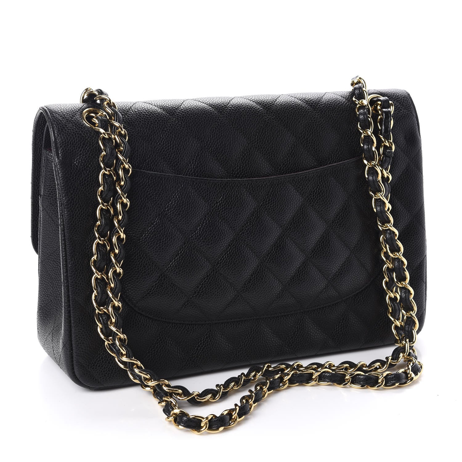 Chanel Caviar Quilted Jumbo Double Flap Black 3 of 11