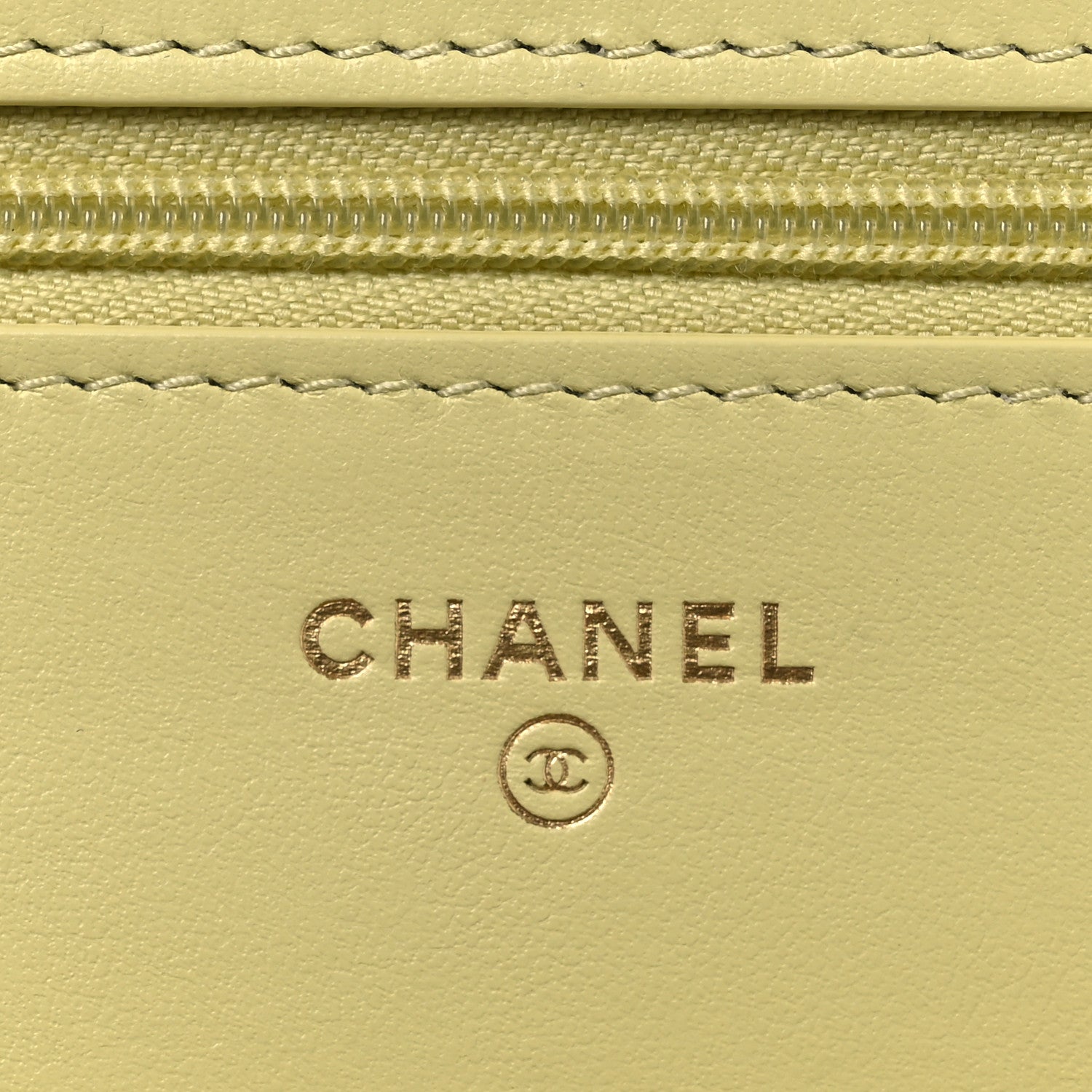 Chanel Calfskin Quilted Perfect Fit Wallet On Chain WOC Yellow 6 of 13