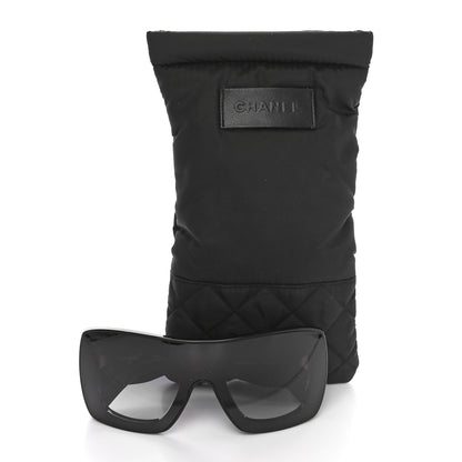 Chanel Lambskin Shield Quilted Sunglasses 71267 Black 7 of 7