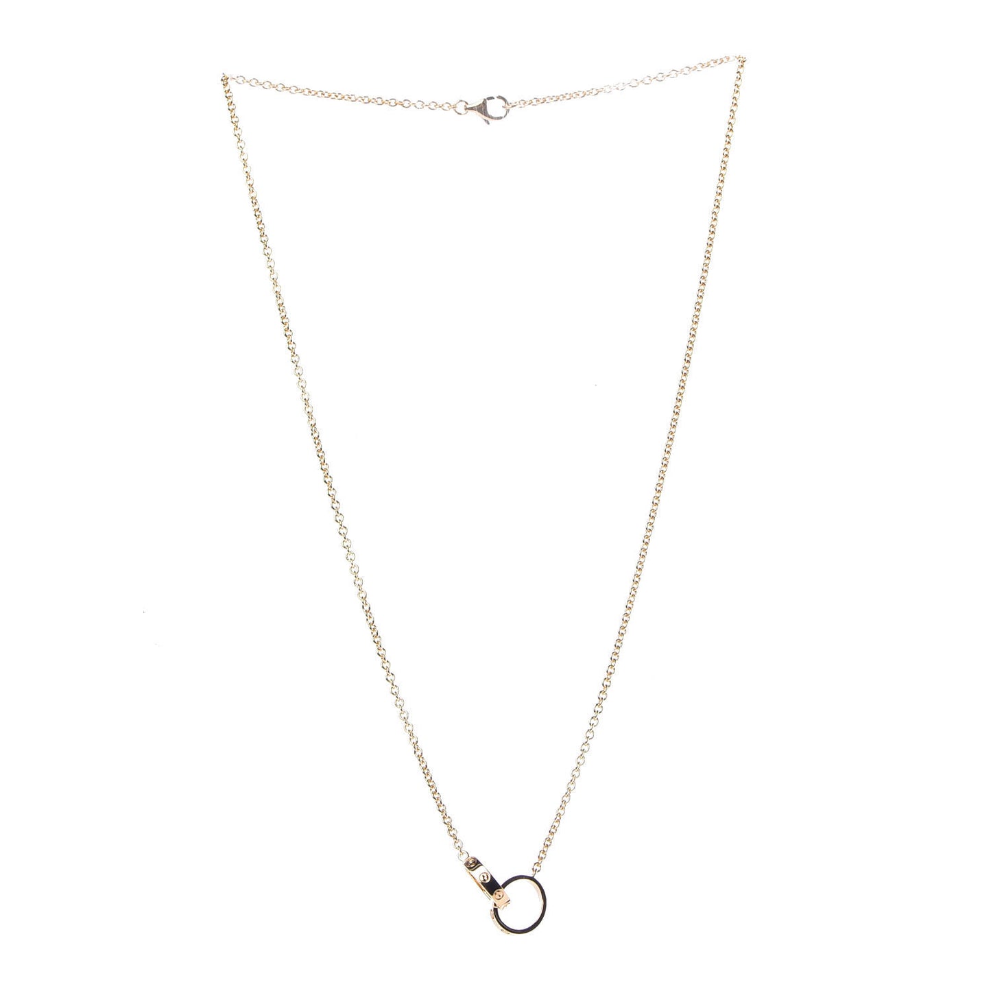 18K Yellow Gold Interlocking LOVE Necklace