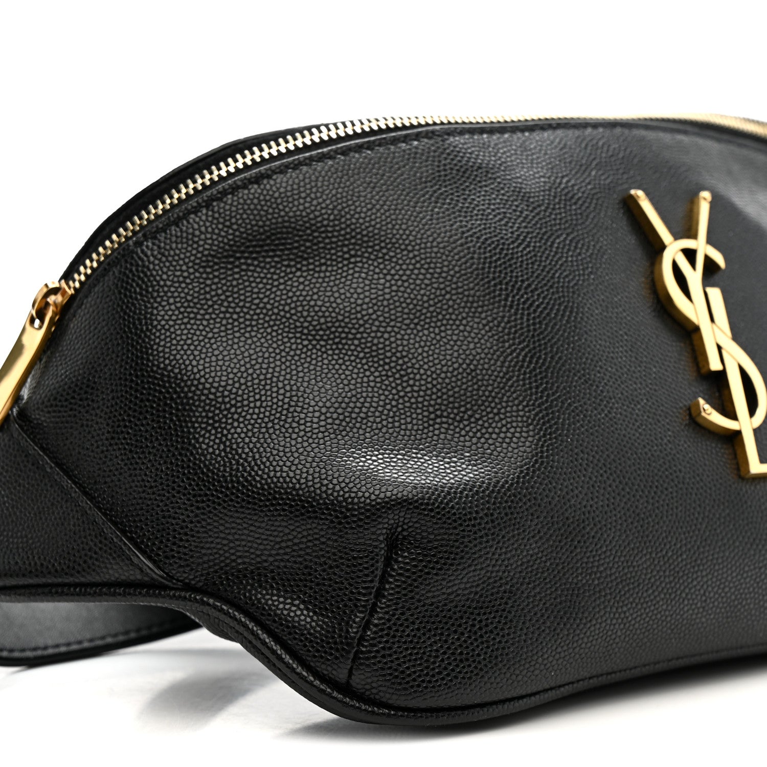Saint Laurent Grain De Poudre Monogram Belt Bag Black 17 of 21