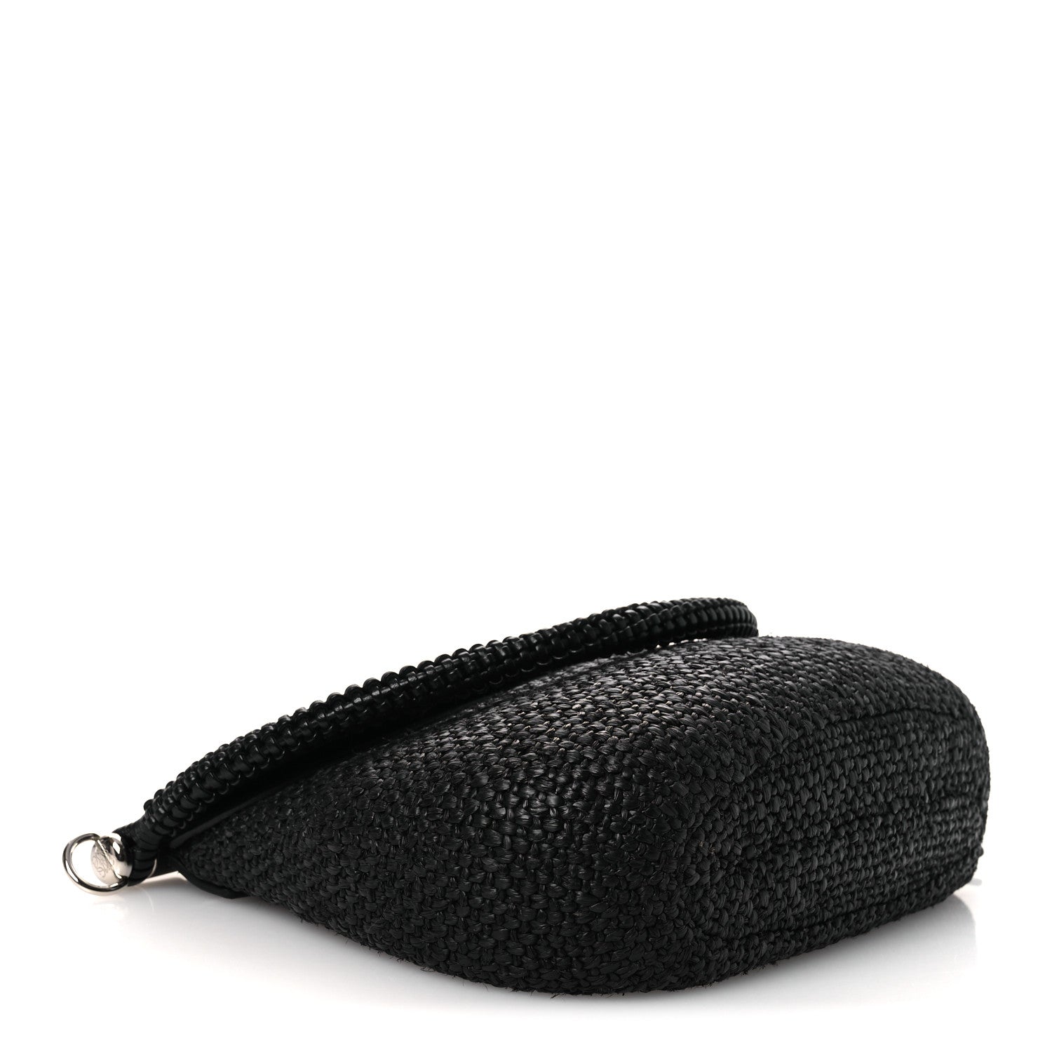 Loewe Raffia Calfskin Medium Pescador Bag Black 4 of 11