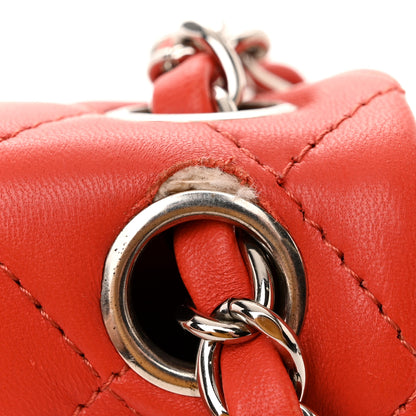 Chanel Lambskin Quilted Mini Rectangular Flap Red 12 of 12
