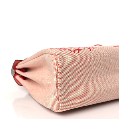 Hermes Vache Hunter Toile Pegase Pop Herbag Zip Retourne 31 PM Rouge Piment 9 of 11