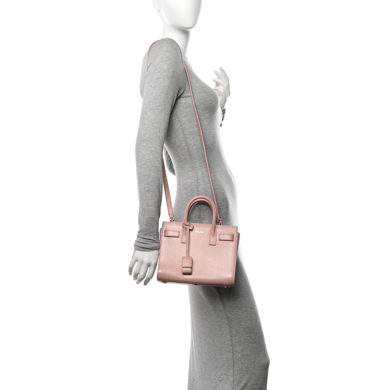 Saint Laurent Calfskin Nano Sac De Jour Pale Pink 1 of 13