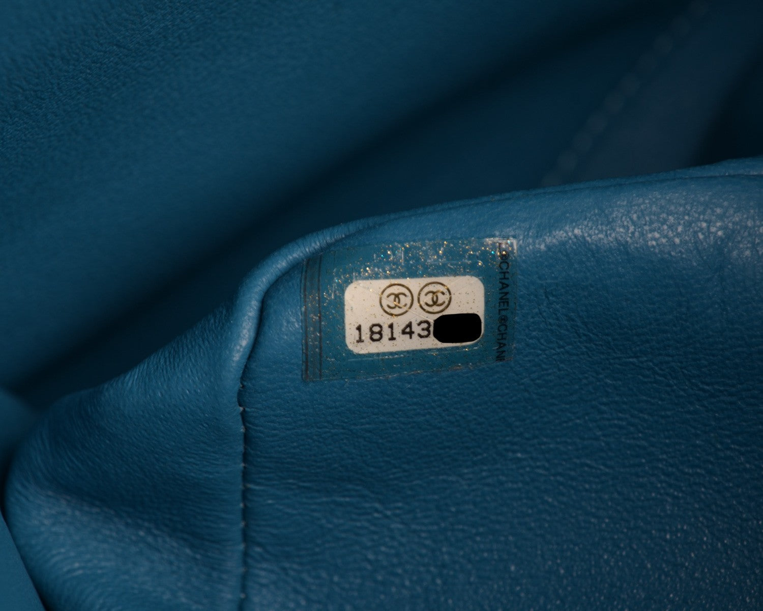 Chanel Iridescent Caviar Jumbo Double Flap Blue 7 of 7