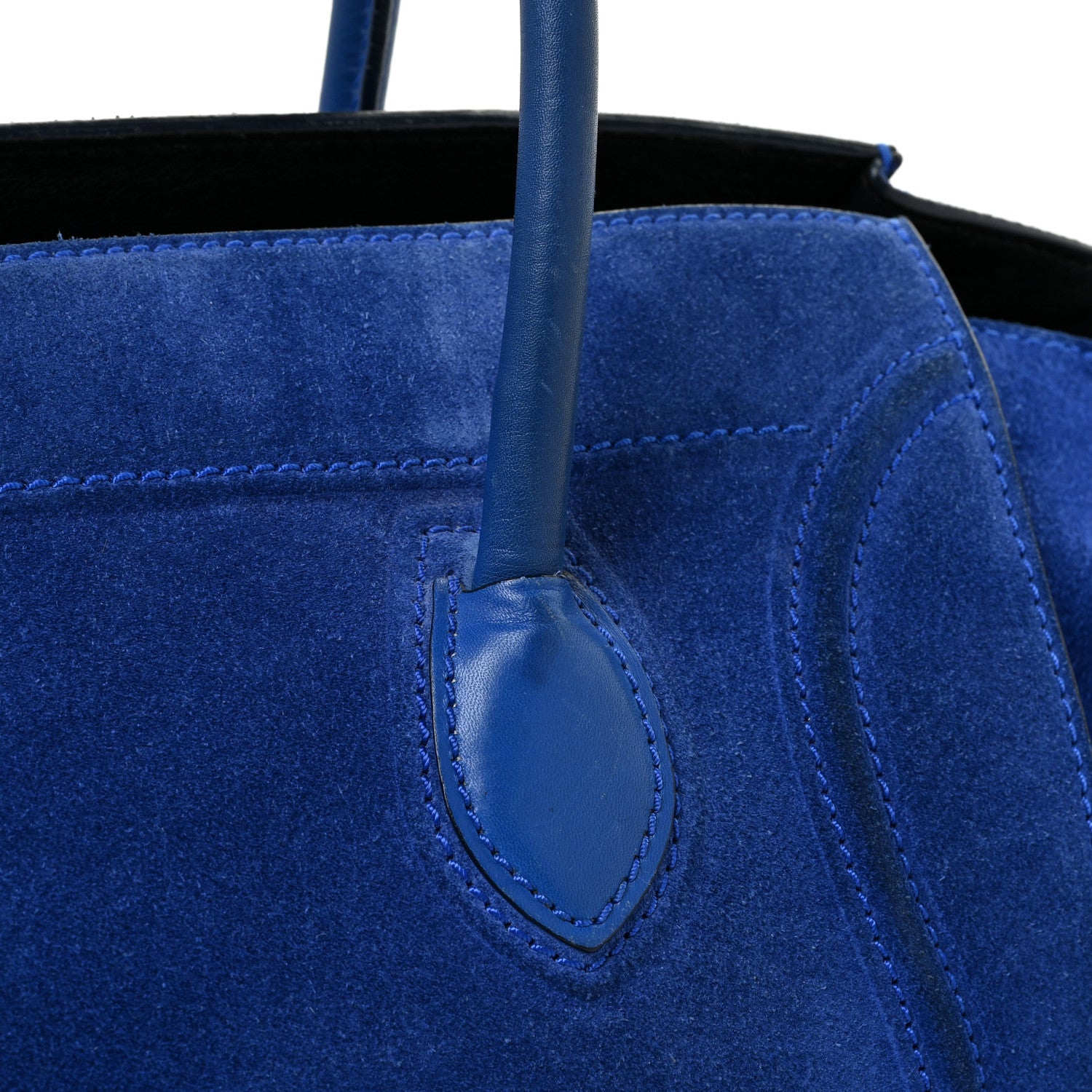 Celine Suede Medium Phantom Luggage Colbalt Blue 24 of 34