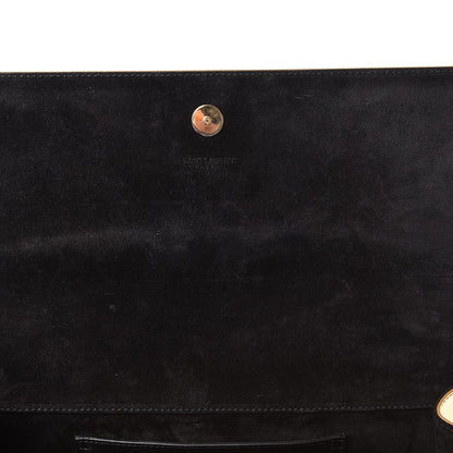 Saint Laurent Metallic Calfskin Monogram Cassandre Clutch Ciad 9 of 18