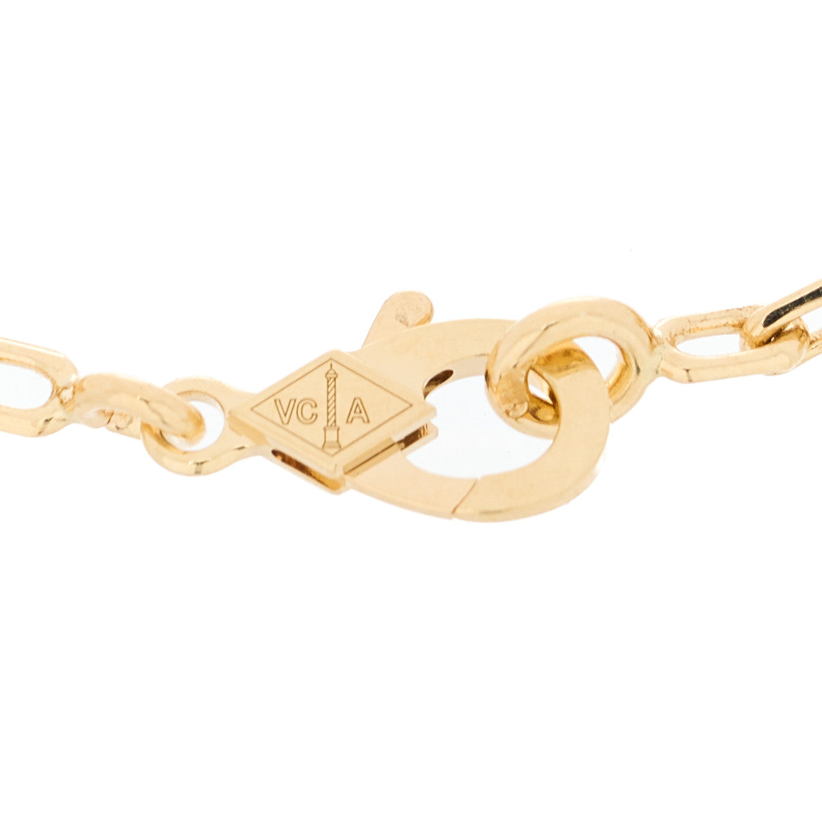 Van Cleef & Arpels 18K Yellow Gold Blue Agate 5 Motifs Vintage Alhambra Bracelet 3 of 5