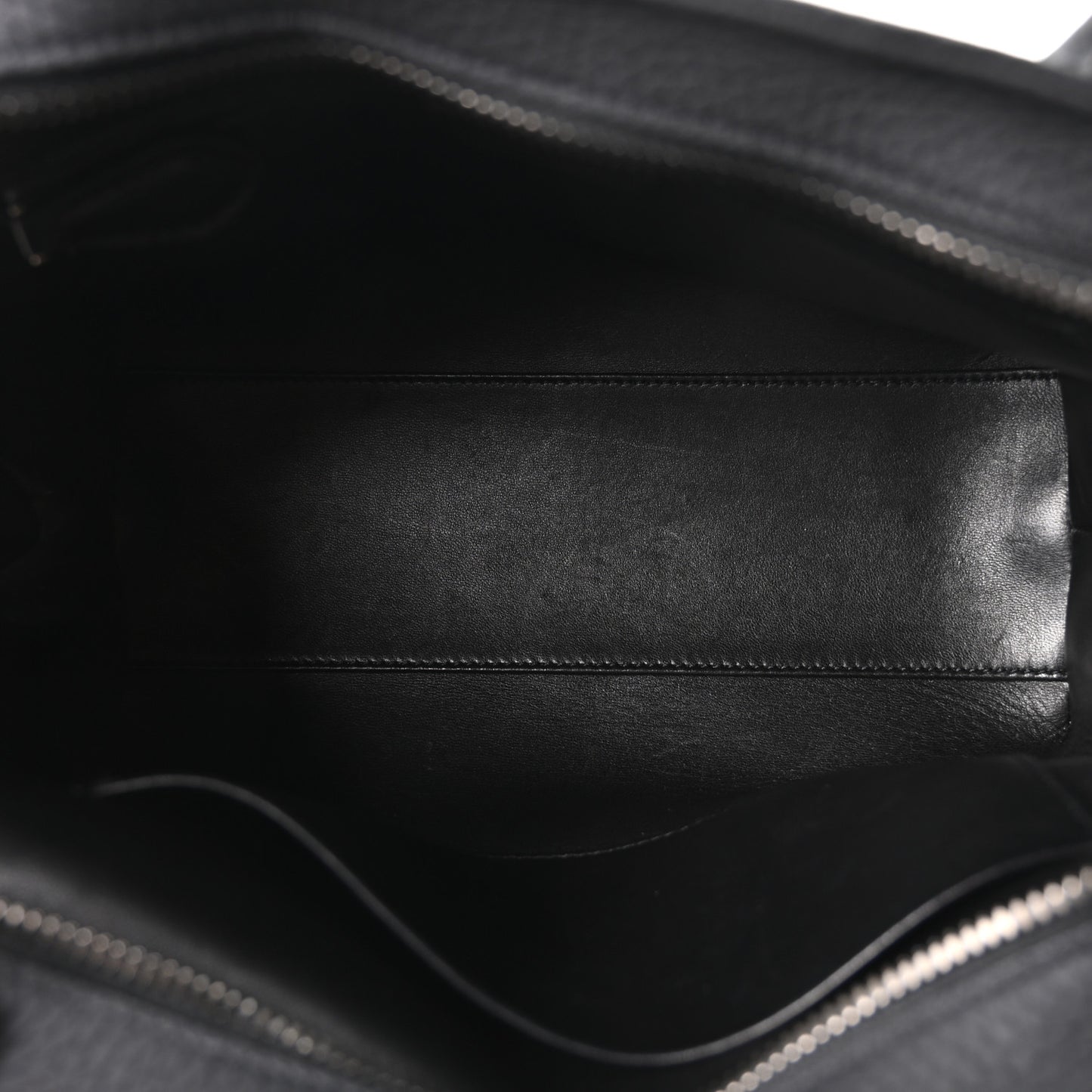 Matte Grained Calfskin Agnes Bag Black