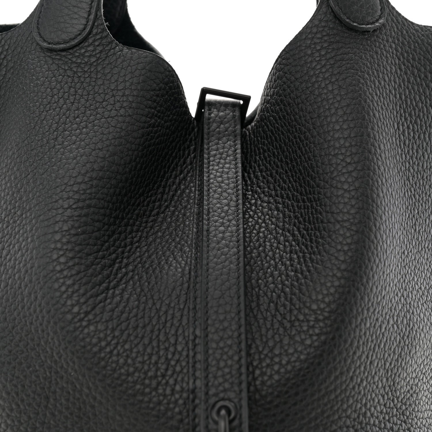 Hermes Taurillon Clemence Monochrome Picotin Lock 22 MM Black 8 of 11