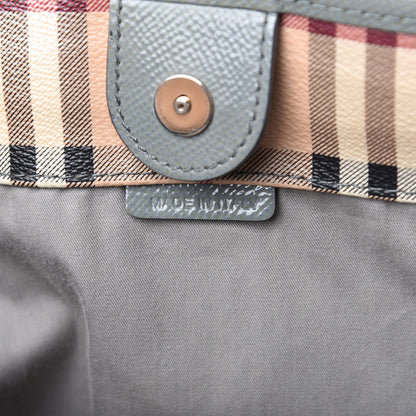 Burberry Haymarket Check Small Canterbury Tote Storm Grey 8 of 9