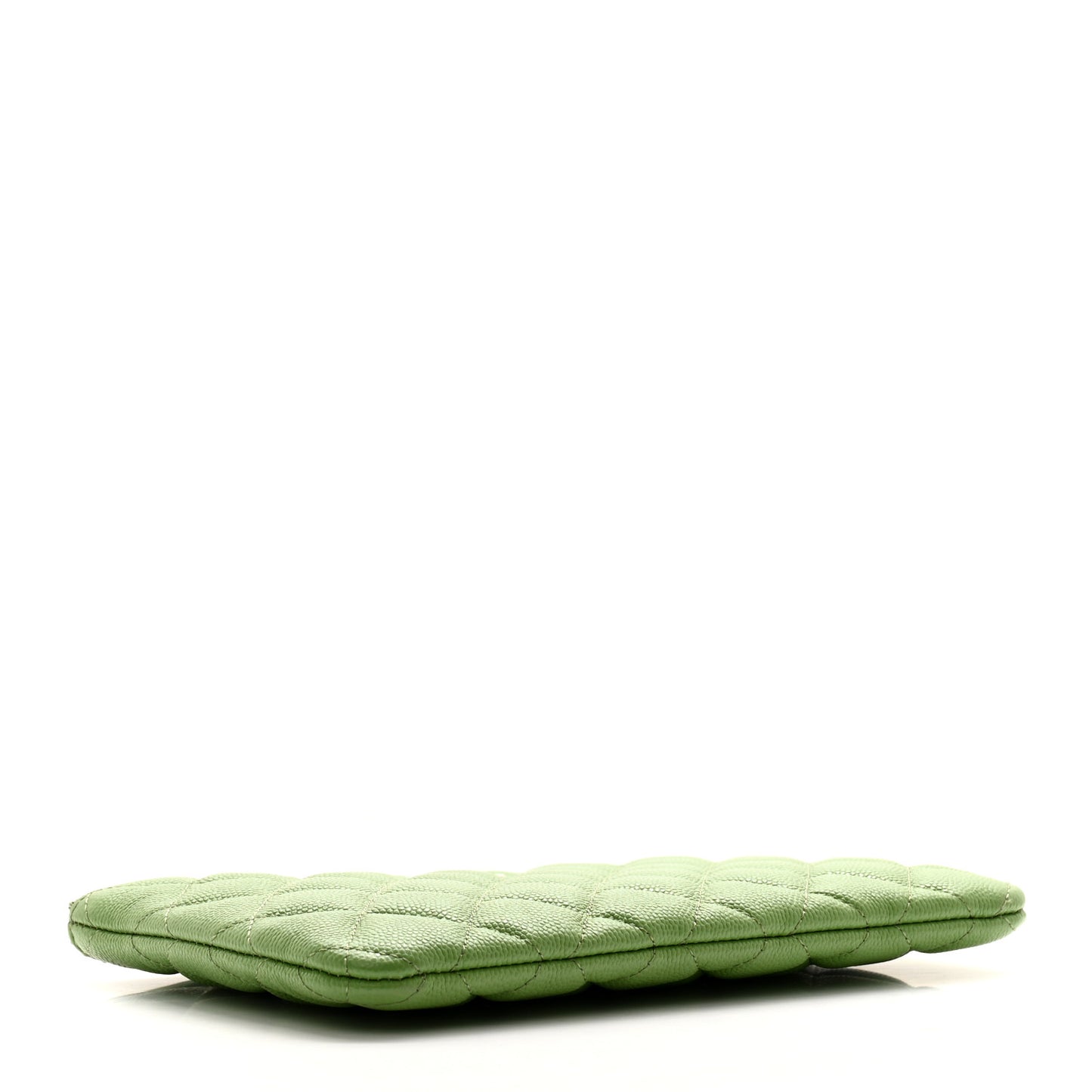 Caviar Quilted Cosmetic Case Green