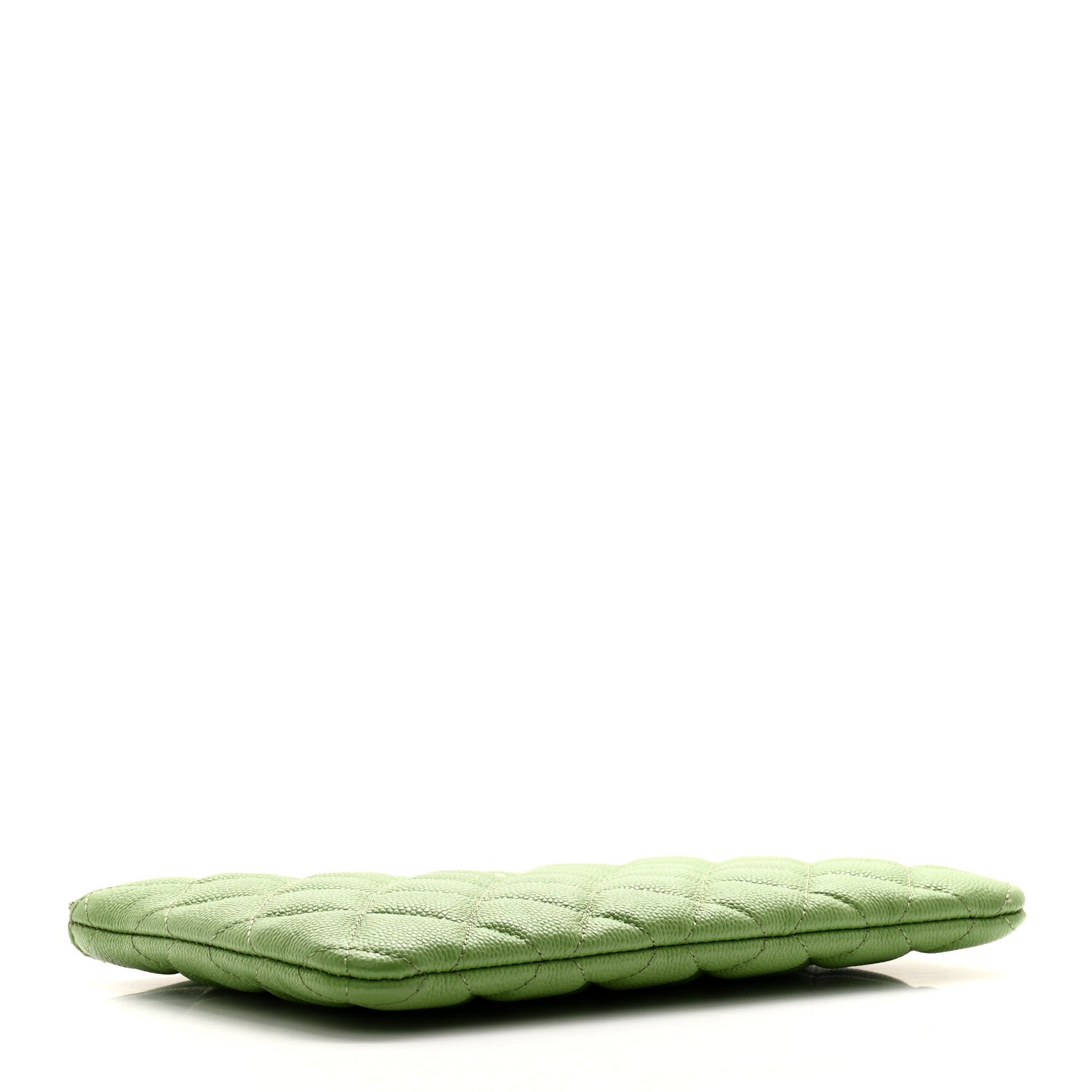 Chanel Caviar Quilted Cosmetic Case Green 4 of 10