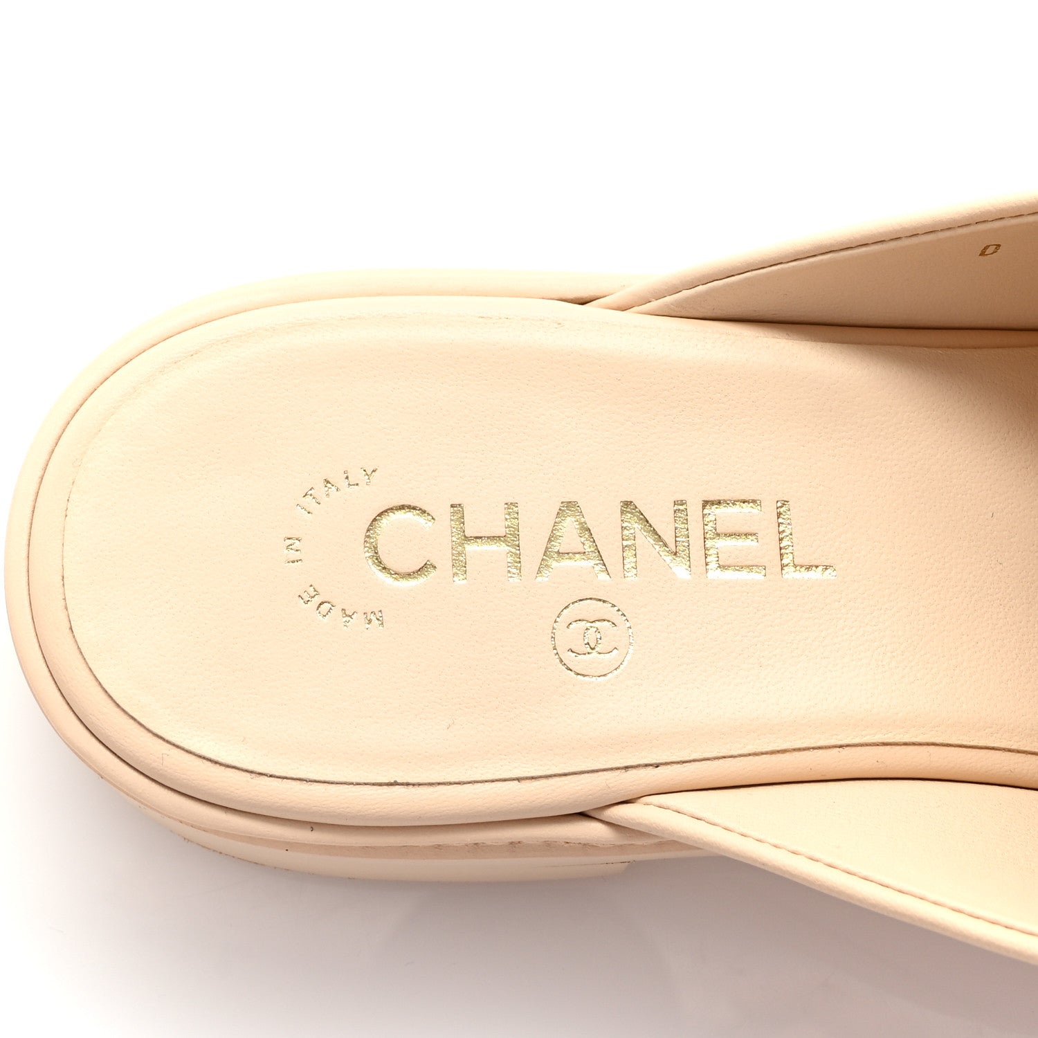 Chanel Lambskin Quilted CC Turnlock Mules 41 Light Beige 8 of 10