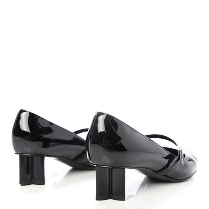 Louis Vuitton Patent Uniformes Silhouette 40mm Pumps 36.5 Black 4 of 9