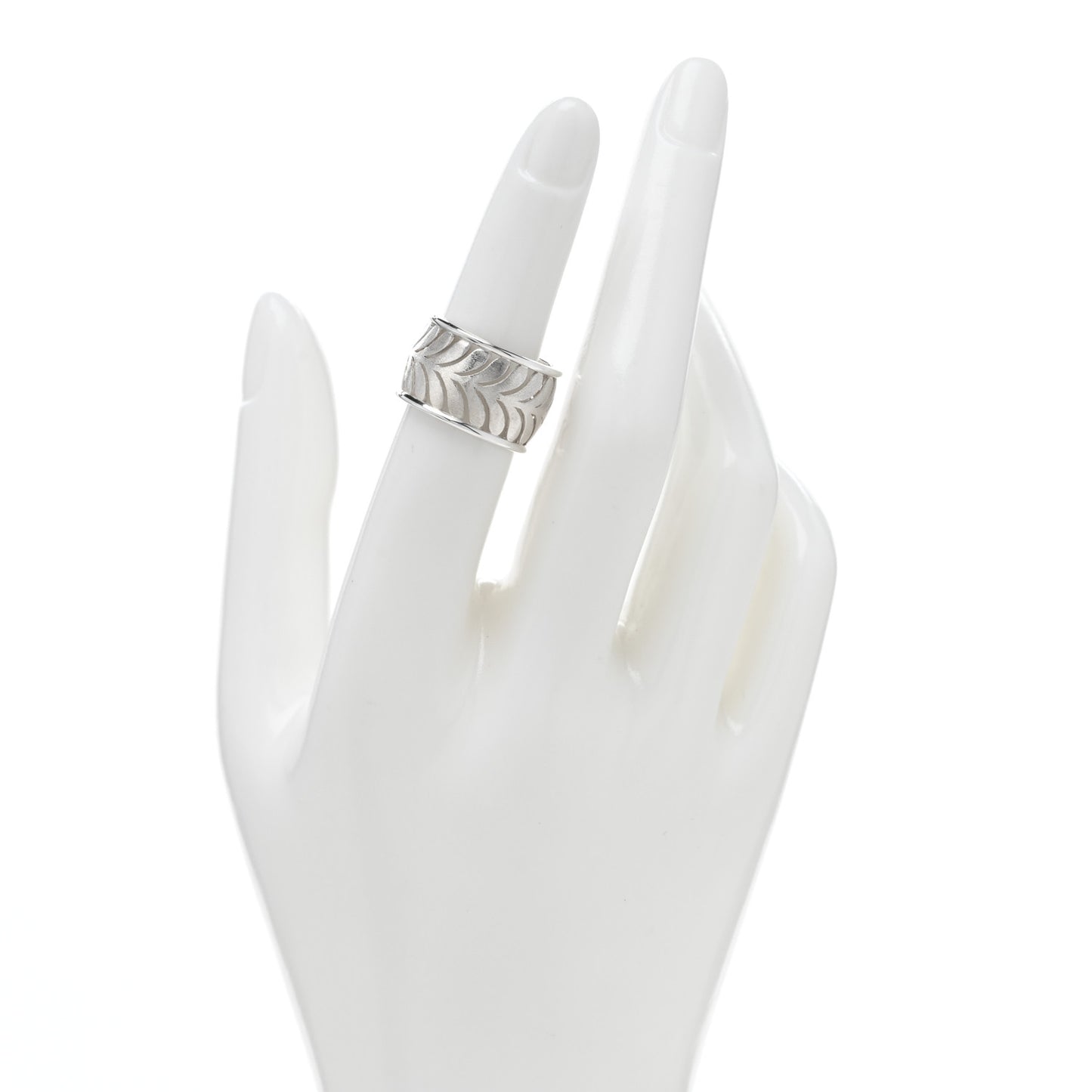 Sterling Silver Villa Paloma Palm Band Ring 53 6.25