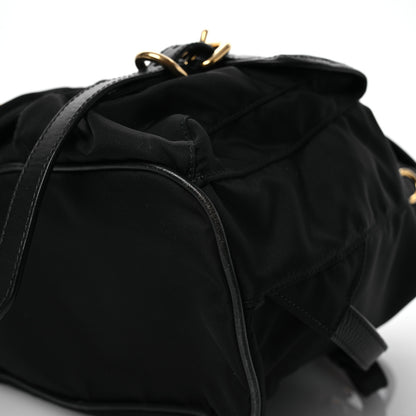 Prada Tessuto Nylon Soft Calfskin Backpack Black 11 of 13