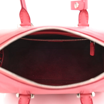 MCM Calfskin Small Essential Boston Bag Pink 5 of 15