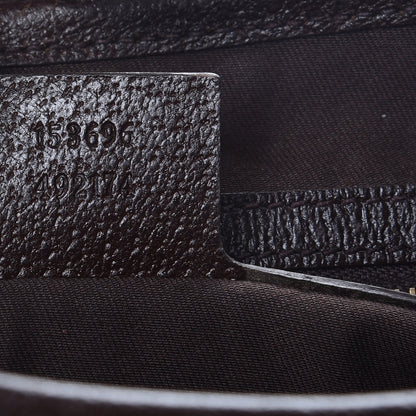 Gucci Monogram Web Jackie O Hobo Dark Brown 7 of 9