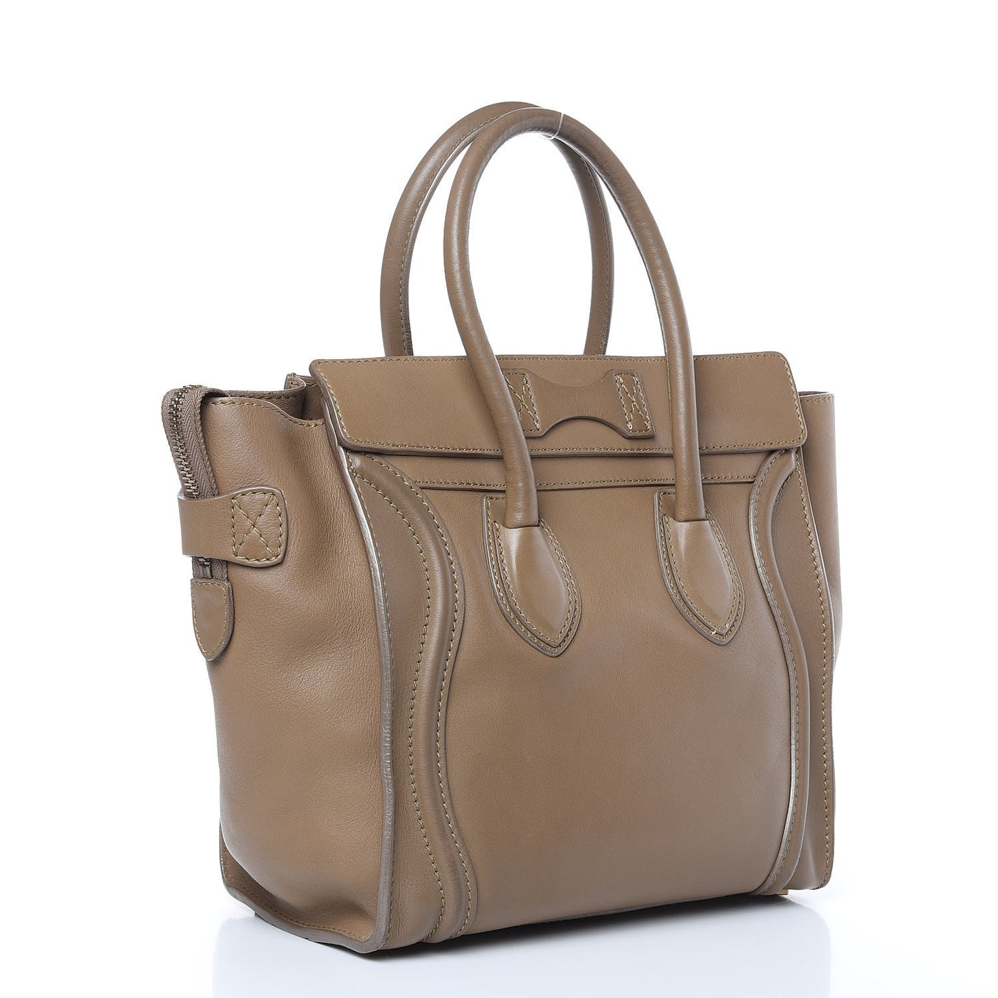 Smooth Calfskin Micro Luggage Camel