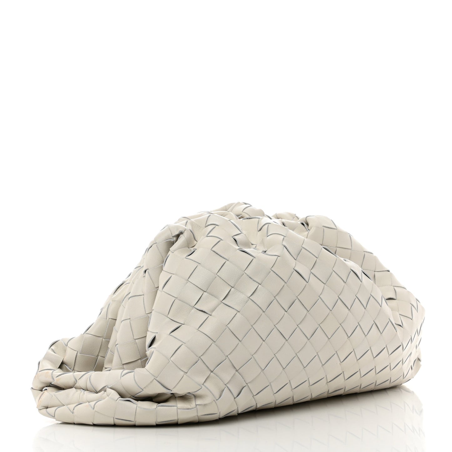 Nappa Maxi Intreccio The Pouch Oversized Clutch Plaster